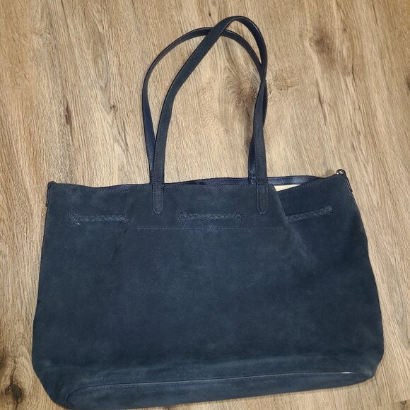 Loeffler Randall Suede Leather drawstring Tote bag Purse Tassel - Picture 2 of 8